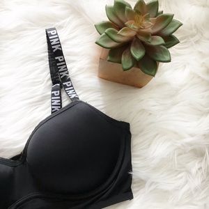 ❌SOLD❌ VS PINK Logo Caged Strappy Bra